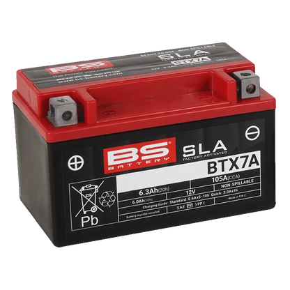 BS BATTERY BTX7A SLA Underhållsfritt AGM-Batteri bild 1 PMMEDIA:66f9d1d7b6f7273a