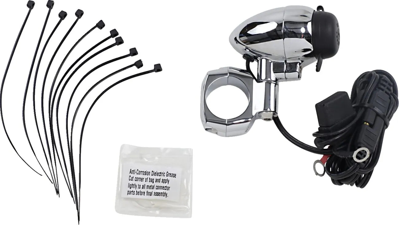 KURYAKYN Strömuttag med styrefäste krom för 1 1/4" styre bild 1 PMMEDIA:35adb5a0dc0588c4