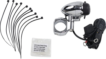 KURYAKYN Strömuttag med styrefäste krom för 1 1/4" styre bild 1 PMMEDIA:35adb5a0dc0588c4