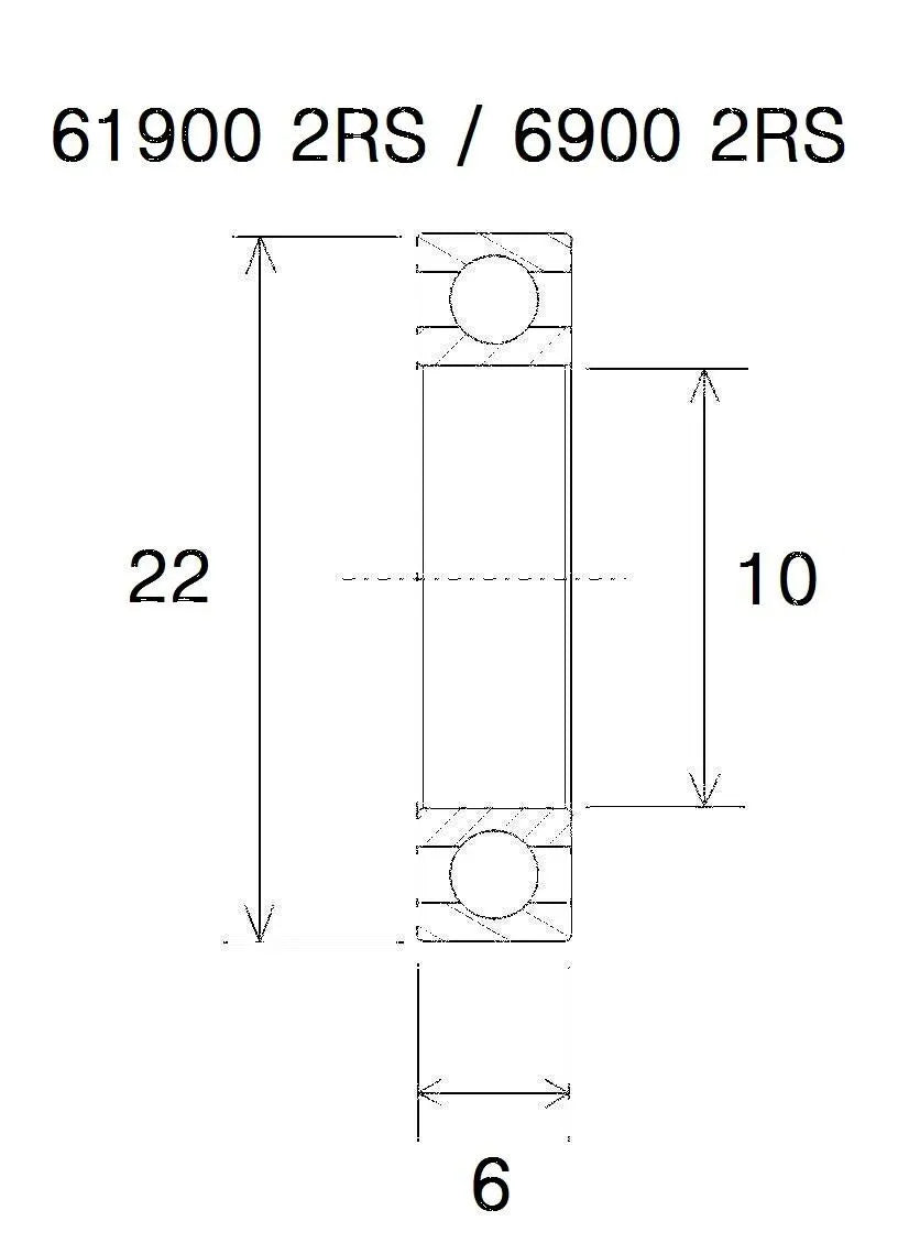 BLACK BEARING B5 Kullager 10x22x6 mm bild 1 PMMEDIA:8802d3c3278c7a6a