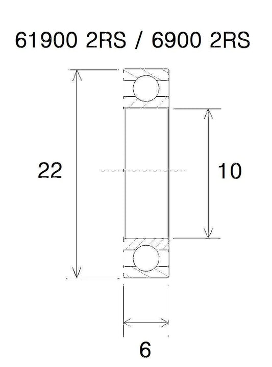 BLACK BEARING B5 Kullager 10x22x6 mm bild 1 PMMEDIA:8802d3c3278c7a6a
