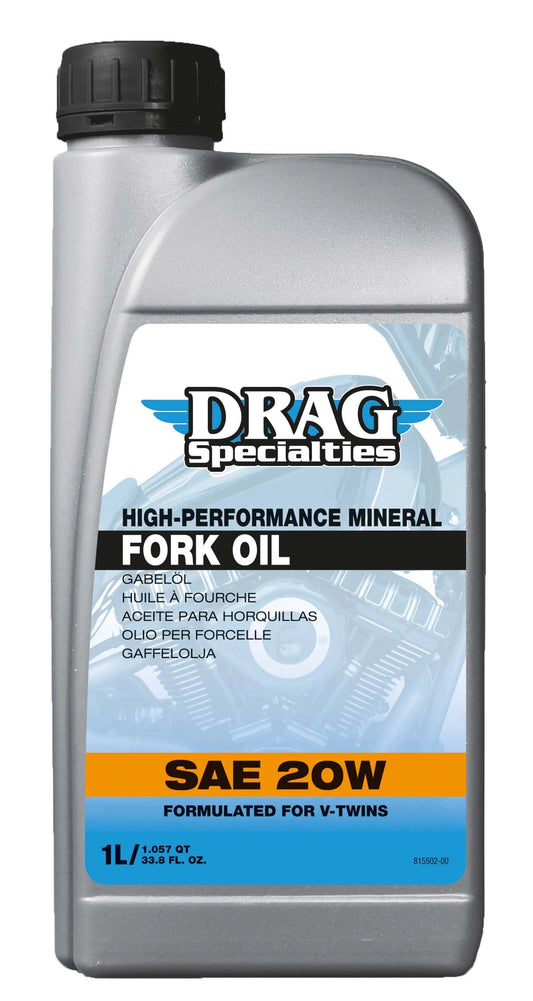 DRAG SPECIALTIES OIL 20W Gaffelolja 1L bild 1 PMMEDIA:13408db0d50216ce