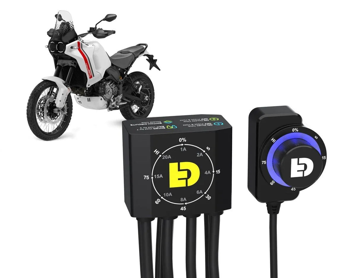 DENALI DialDim belysningskontroller för Ducati DesertX bild 1 PMMEDIA:38fbab271d6efdd7