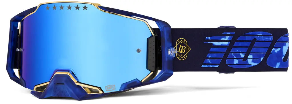 100% Armega Bruni Signature Motocrossglasögon Blå Spegellins bild 1 PMMEDIA:10d3e2daff7f40df
