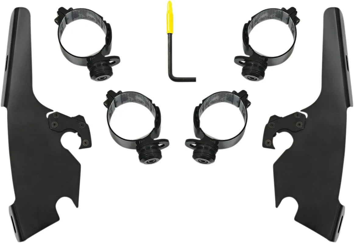 Memphis Shades Hd Fats/Slim Windshield Trigger-Lock Complete Mount Kit Fästdelar & kit för vindrutor bild 11 PMMEDIA:d8a1e6d902de3896
