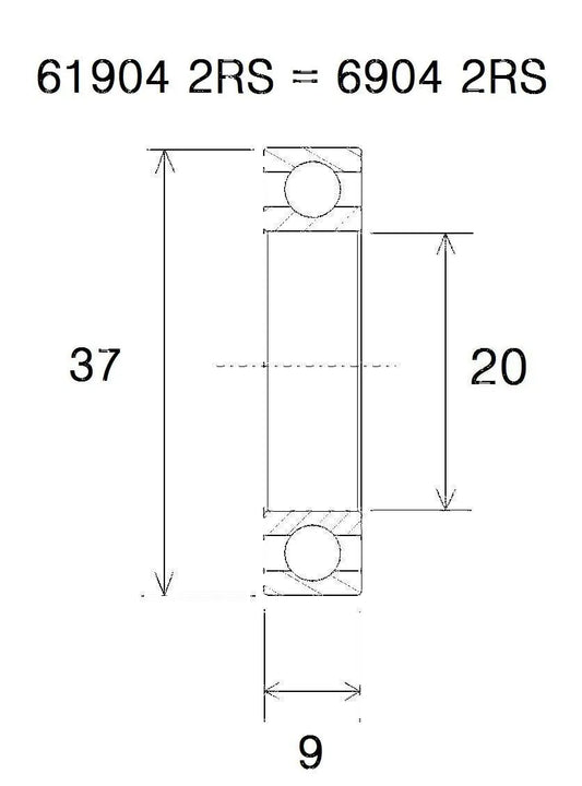 BLACK BEARING B3 Kullager 20x37x9mm bild 1 PMMEDIA:76c06fafb40f6049