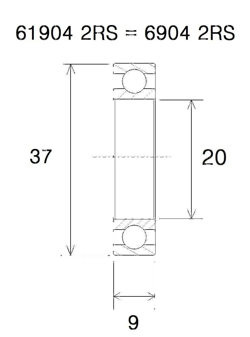 BLACK BEARING B5 Kullager 20x37x9 mm bild 1 PMMEDIA:76c06fafb40f6049