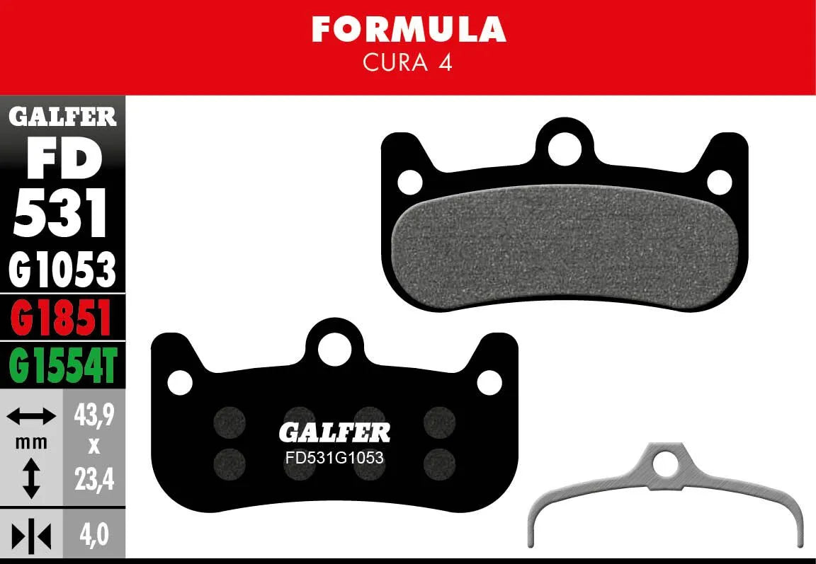 GALFER G1053 Standard Bromsbelägg bild 1 PMMEDIA:d60ff899fd914fed