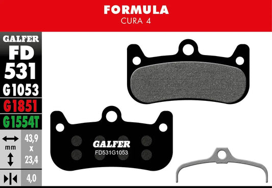 GALFER G1053 Standard Bromsbelägg bild 1 PMMEDIA:d60ff899fd914fed