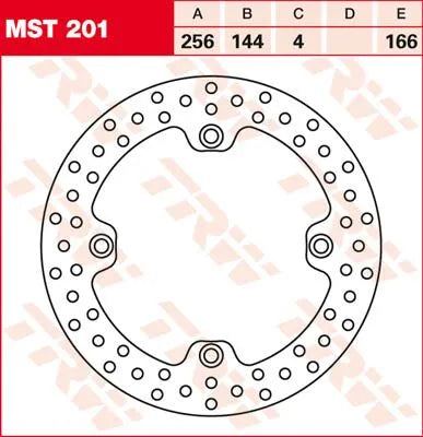 Trw Round Fixed Brake Rotor 250-299mm Bromsskivor street bild 2 PMMEDIA:e4f844fbe5e7ec07