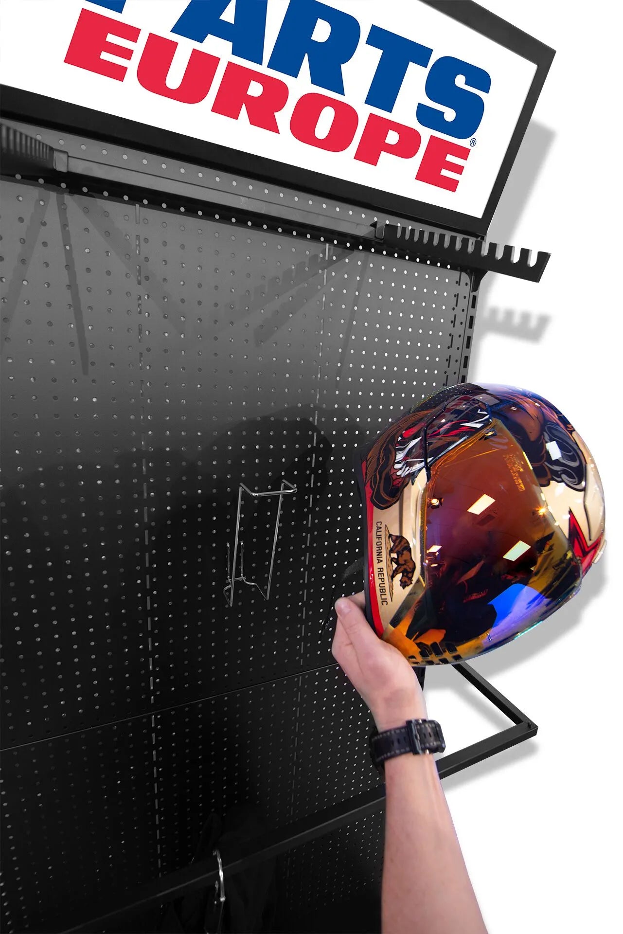 PARTS EUROPE PROMOTION PROMOTION Motorcykelhjälmfäste för display bild 3 PMMEDIA:4a860089d7111a13