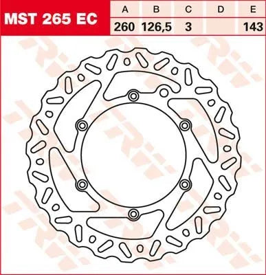 TRW EC Cross Design Bromsskiva Fram bild 1 PMMEDIA:3dd4c0034e23fd70