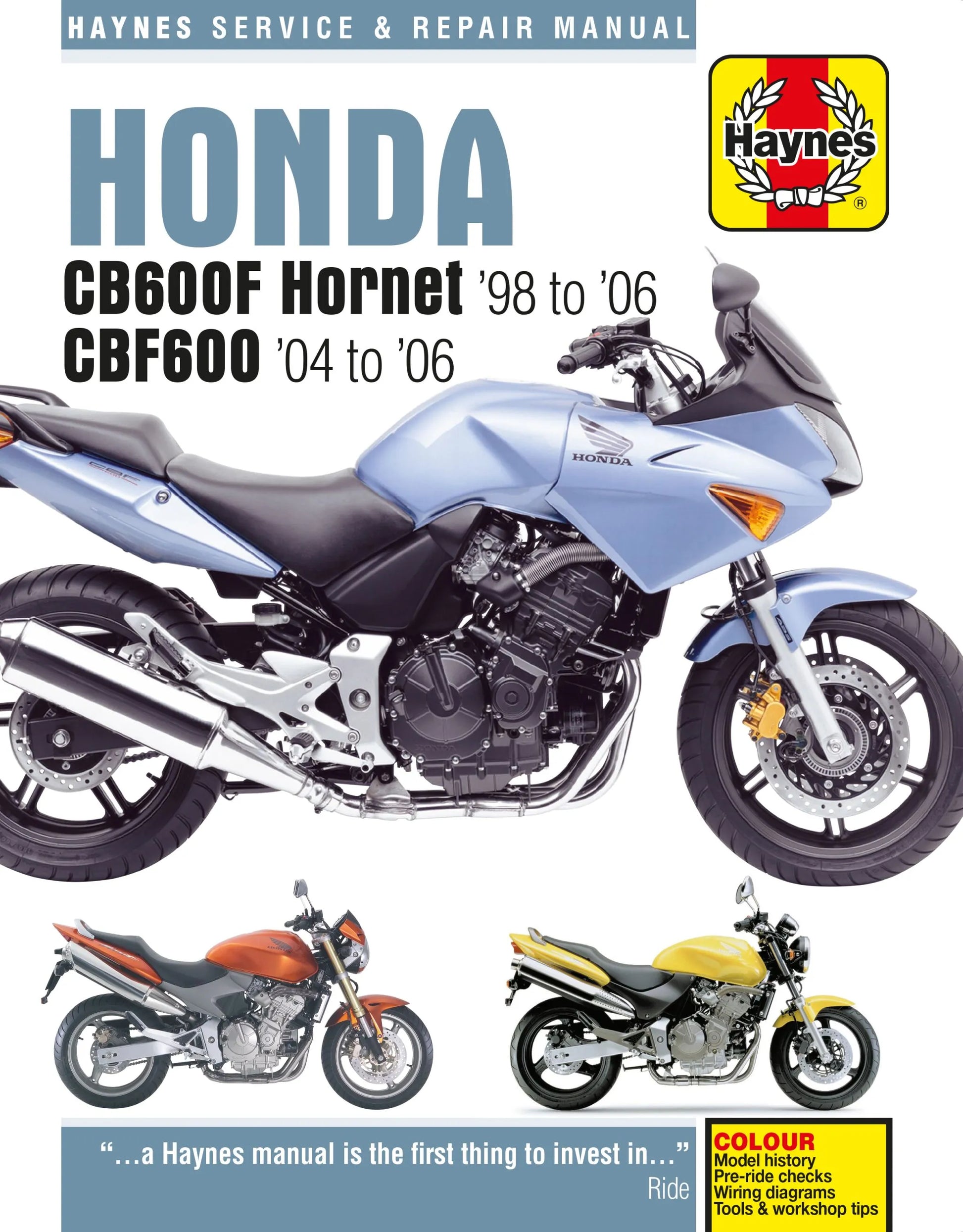 HAYNES Service Manual för HONDA CB600F HORNET bild 1 PMMEDIA:9c238a400f8417fe