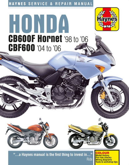 HAYNES Service Manual för HONDA CB600F HORNET bild 1 PMMEDIA:9c238a400f8417fe