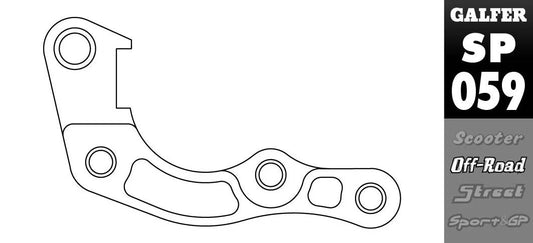 GALFER Bromsokadapter för Översize Bromsskivor bild 1 PMMEDIA:fb894e43af739336