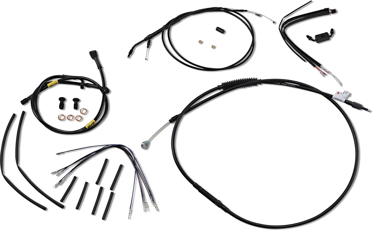 BURLY BRAND Kabel- och bromsslangpaket för Wide Glide Gorilla-styre bild 1 PMMEDIA:740319816e5737cc