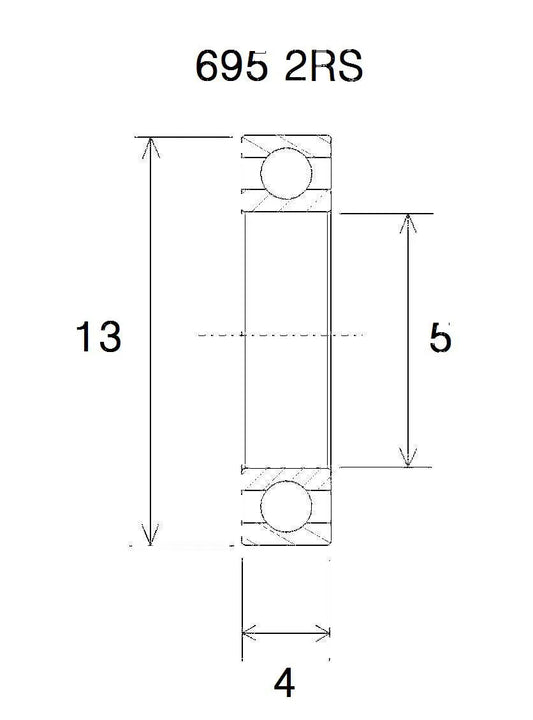 BLACK BEARING B3 Kullager 5x13x4mm bild 1 PMMEDIA:75d07d21c0d26eb4