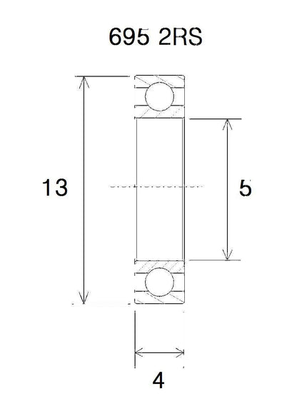 BLACK BEARING B5 Kullager 5x13x4 mm bild 1 PMMEDIA:75d07d21c0d26eb4