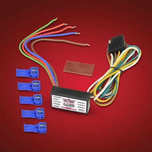 SHOW CHROME Trailer Wire Converter 5 till 4 ledare bild 1 PMMEDIA:aedf99b6dd22c391