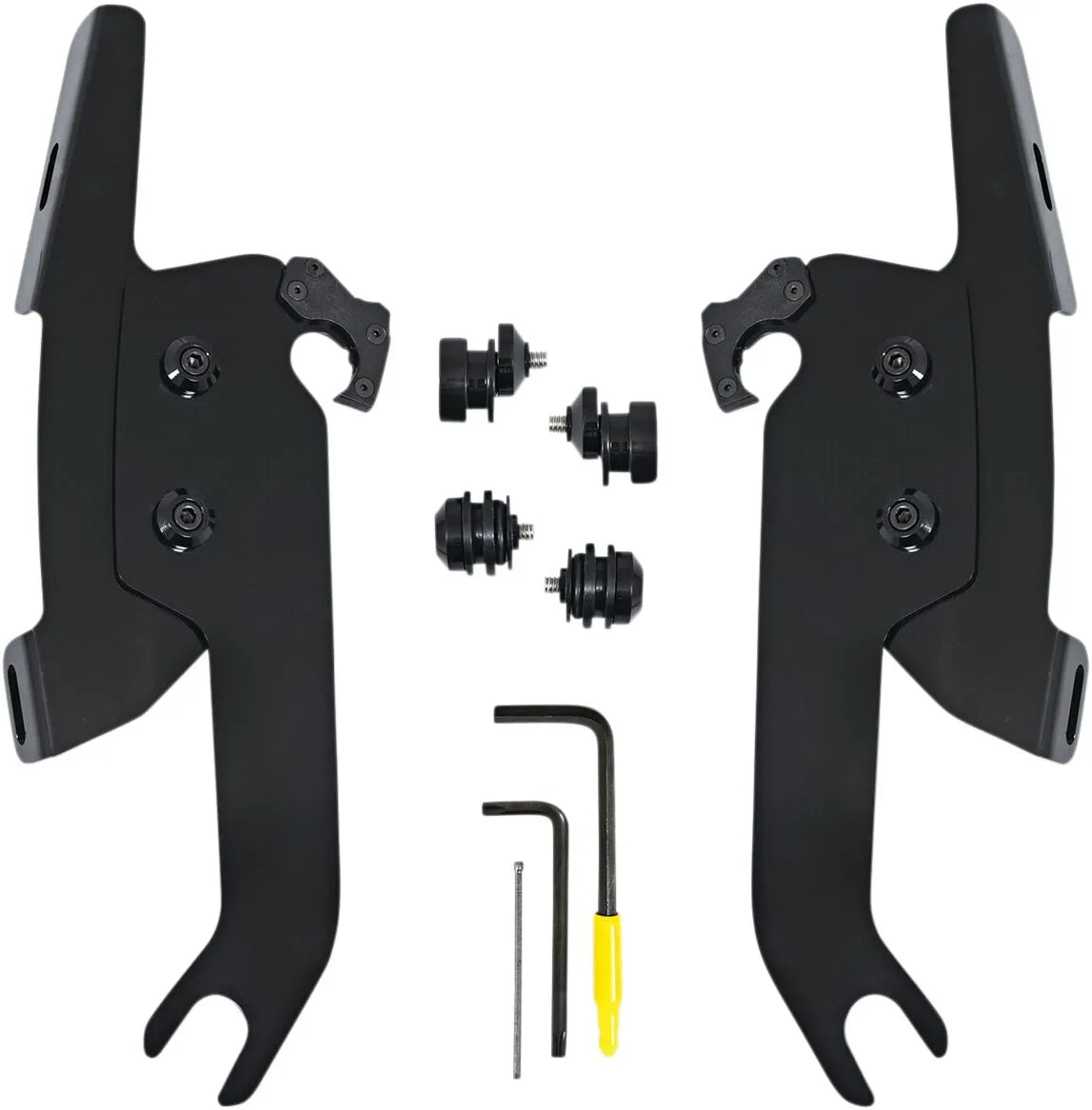 Memphis Shades Hd Fats/Slim Windshield Trigger-Lock Complete Mount Kit Fästdelar & kit för vindrutor bild 12 PMMEDIA:a383306c2e041fc5