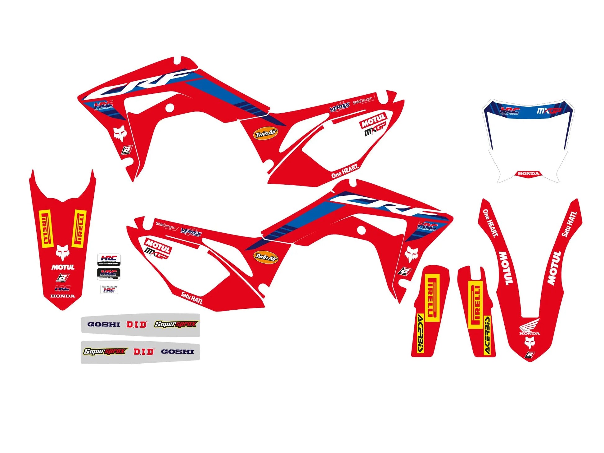 BLACKBIRD RACING Sitsöverdrag med grafik HRC 22 bild 2 PMMEDIA:f4a9297374222206