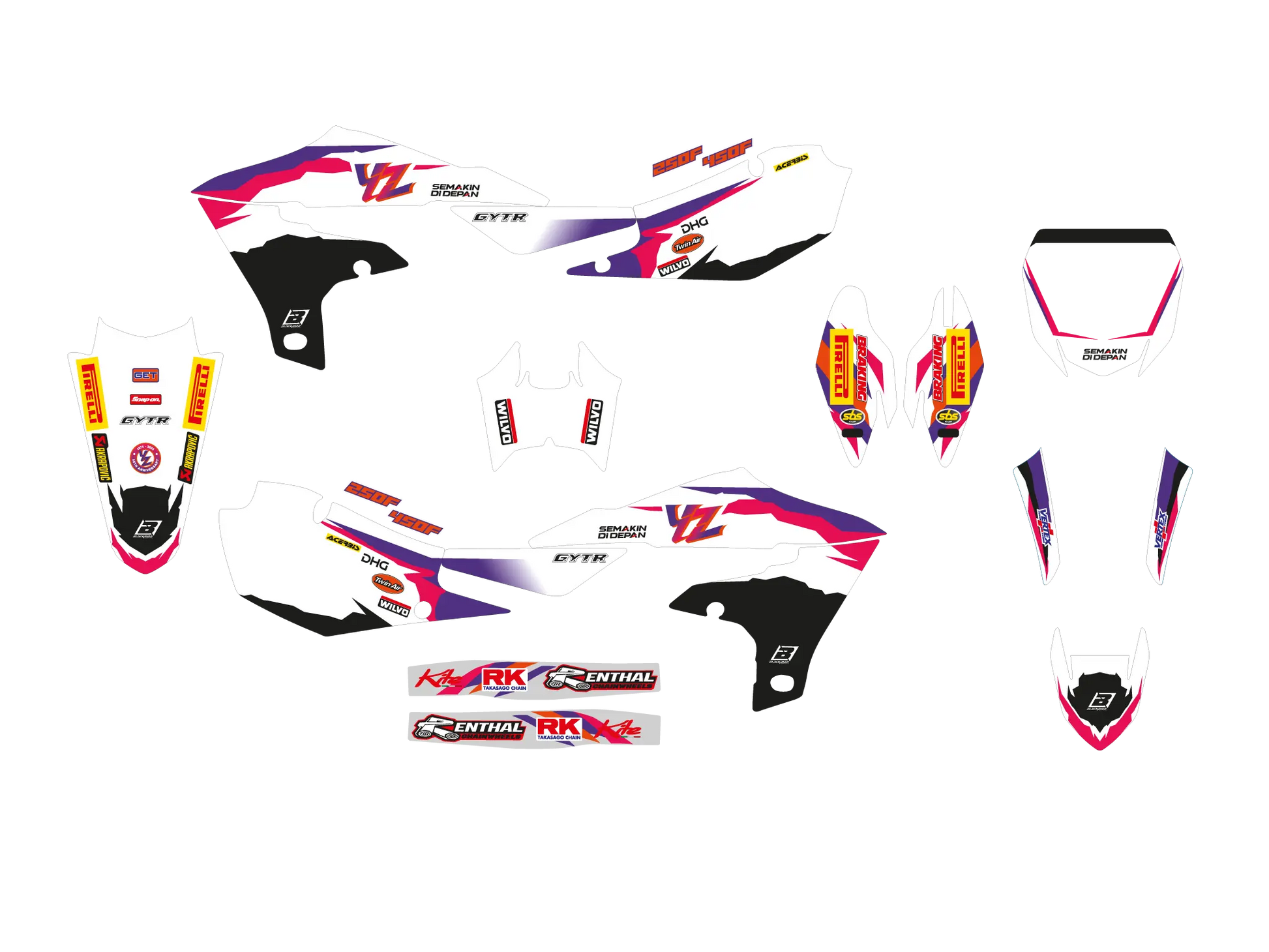 BLACKBIRD RACING Sticker Kit Replica Team YZF 70th Anniversary bild 3 PMMEDIA:318a7d714319ef74