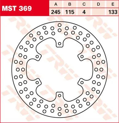 Trw Round Fixed Brake Rotor 220-250mm Bromsskivor offroad bild 3 PMMEDIA:8e3fb267dfbdbf7b