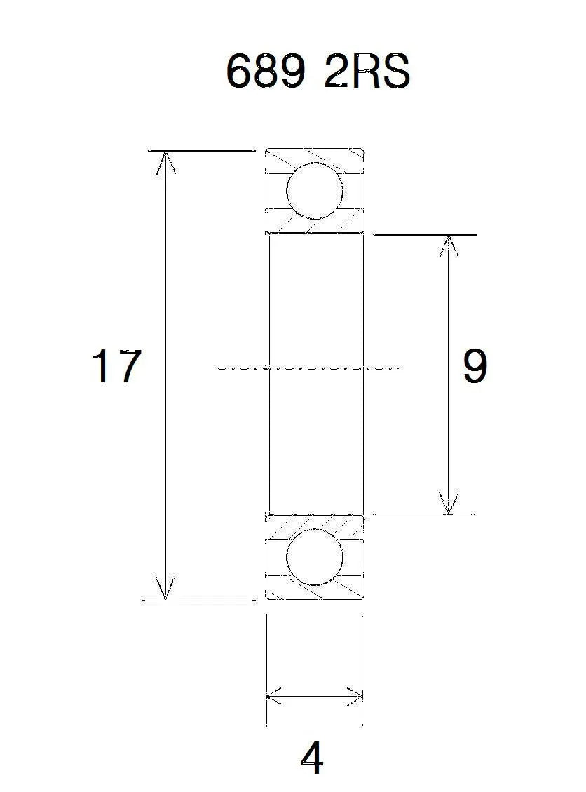 BLACK BEARING B3 Lager 9x17x4 mm bild 1 PMMEDIA:e9e53d43b0317cda