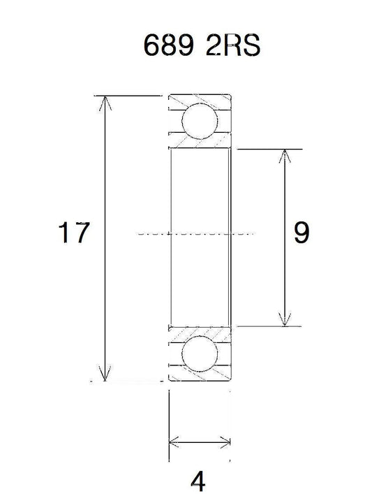 BLACK BEARING B3 Lager 9x17x4 mm bild 1 PMMEDIA:e9e53d43b0317cda