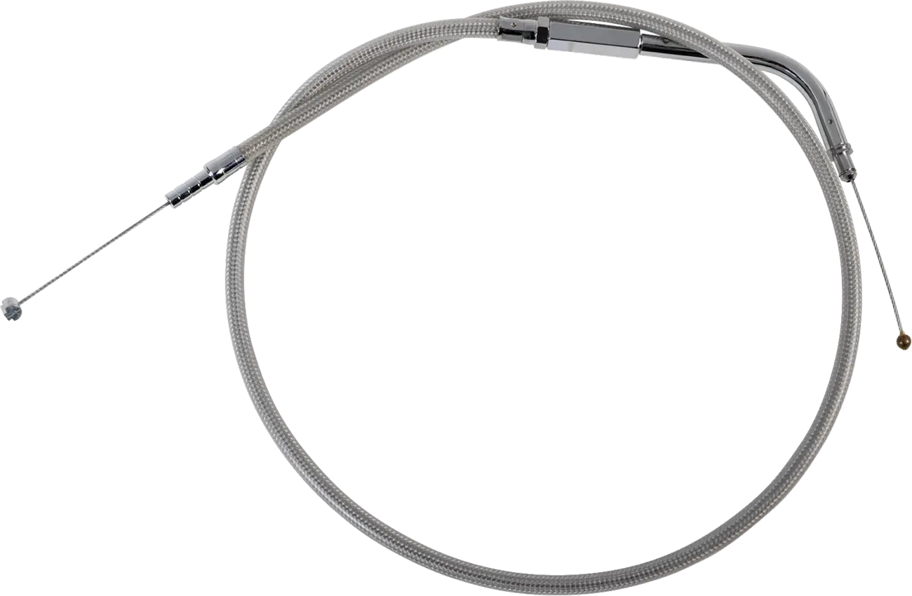 Drag Specialties Stainless Braided Idle Cable Tomgångskablar bild 8 PMMEDIA:36e2e487ea812a65
