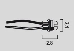 FLOSSER Sockel för H8/H9/H11 Halogenlampor med Kabel bild 2 PMMEDIA:b119fa85ee7a8f8c