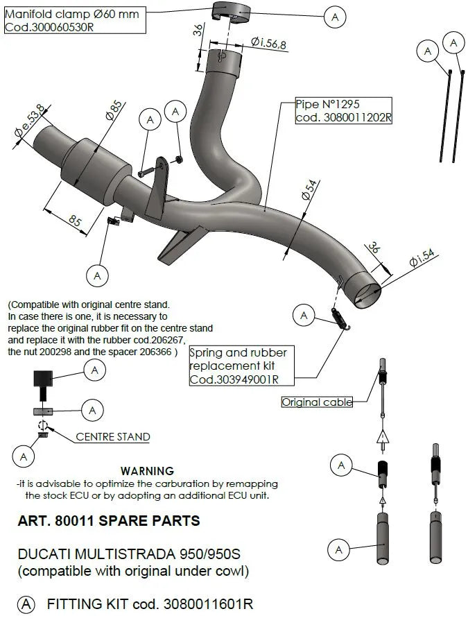 LEOVINCE Link Pipe för Ducati Multistrada 950 bild 2 PMMEDIA:20abdc0ee682a223
