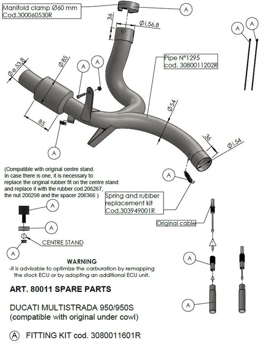 LEOVINCE Link Pipe för Ducati Multistrada 950 bild 2 PMMEDIA:20abdc0ee682a223