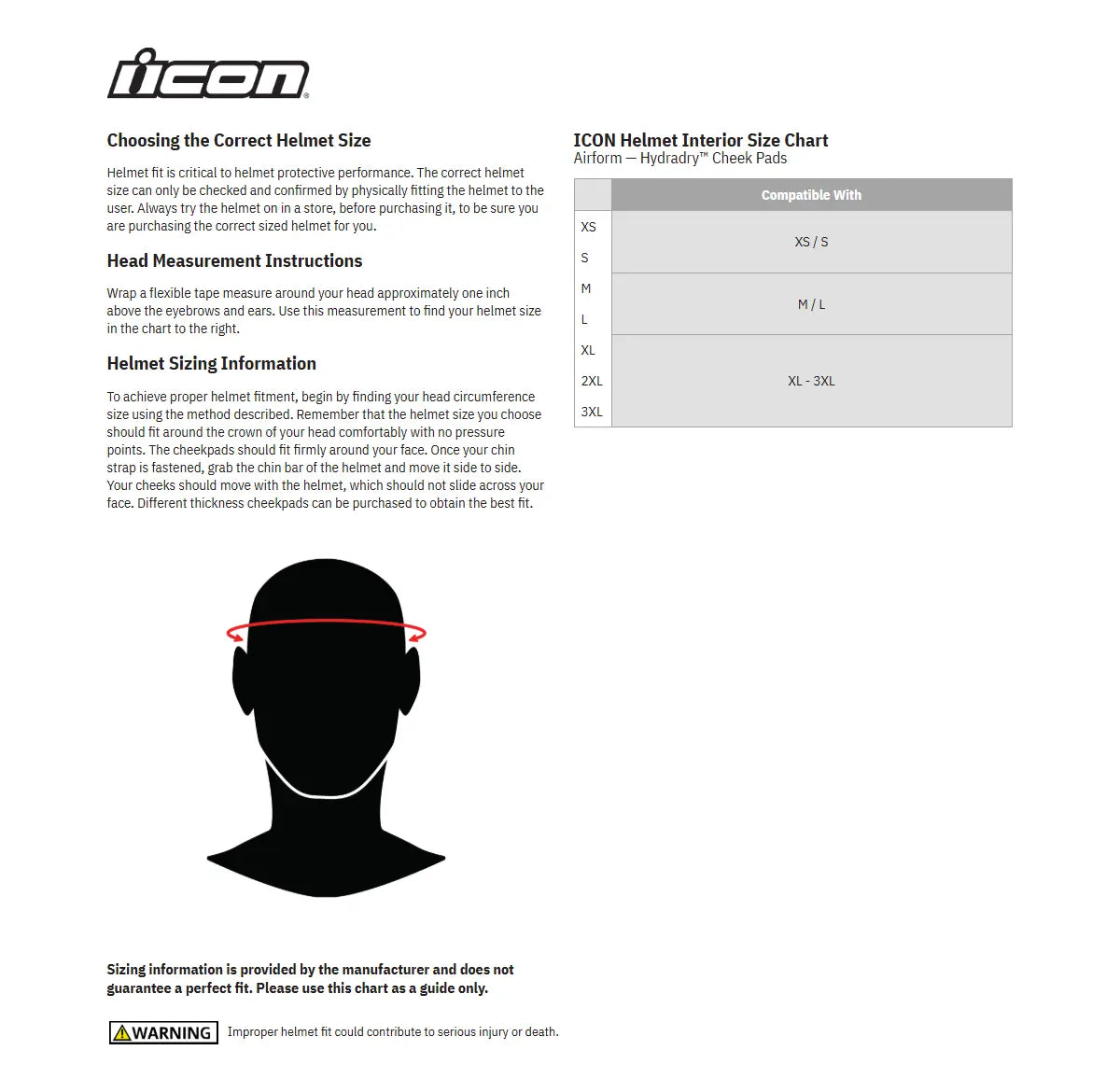 Icon Airform™ Helmet Cheek Pads Inredning hjälm bild 2 PMMEDIA:5593b36510931ab5