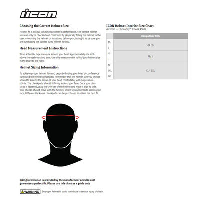 Icon Airform™ Helmet Cheek Pads Inredning hjälm bild 2 PMMEDIA:5593b36510931ab5