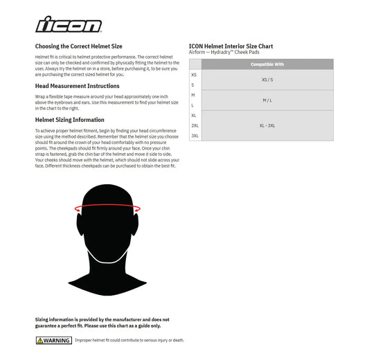 Icon Airform™ Helmet Cheek Pads Inredning hjälm bild 2 PMMEDIA:5593b36510931ab5