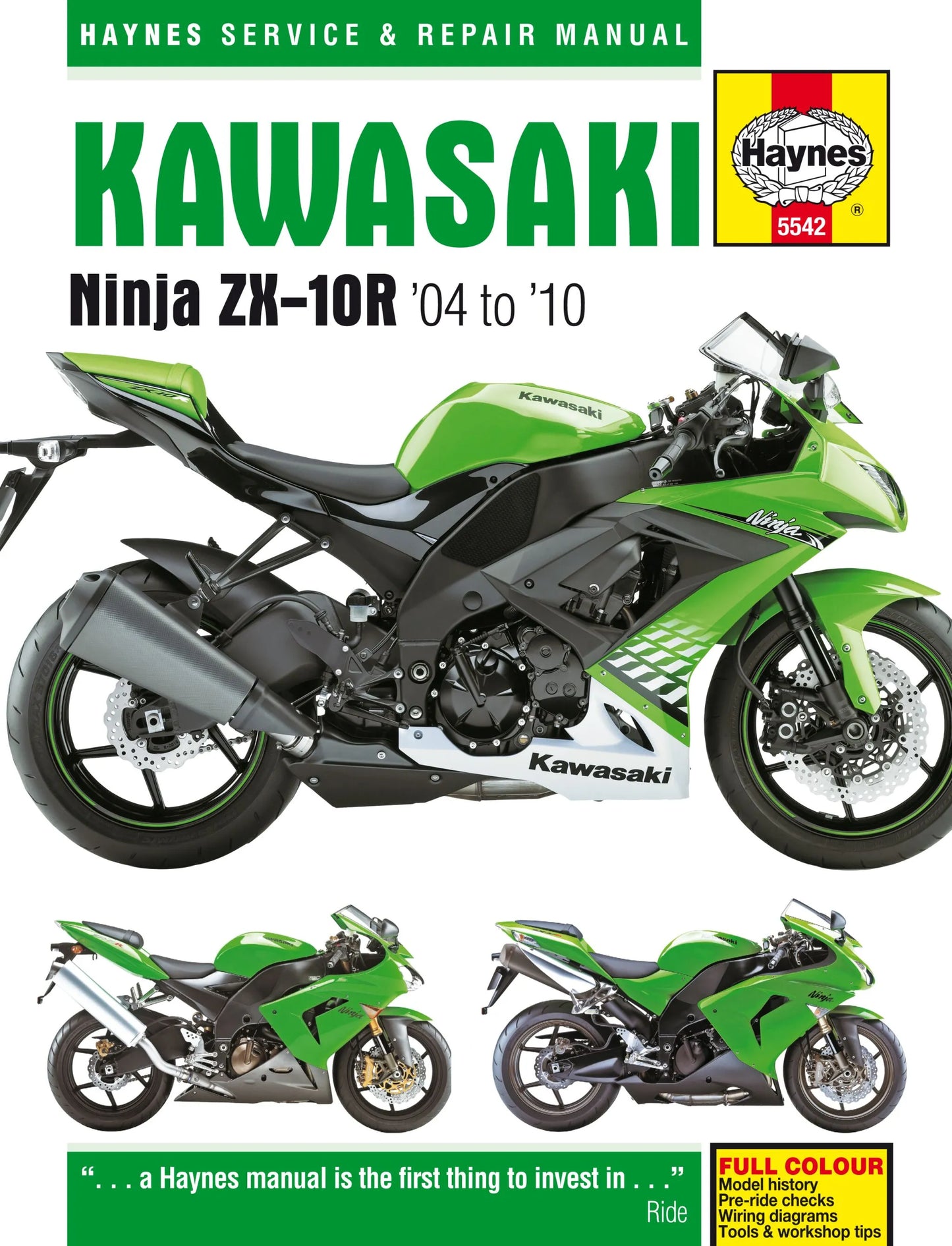 HAYNES Servicehandbok för KAWASAKI NINJA ZX-10R (04) bild 1 PMMEDIA:1f1af176460fa9bf