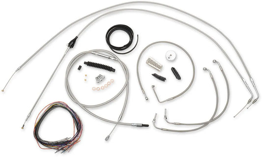 LA CHOPPERS Komplett kabelkit i rostfritt stål för Mini Ape Hanger bild 1 PMMEDIA:4f721e399c618f70