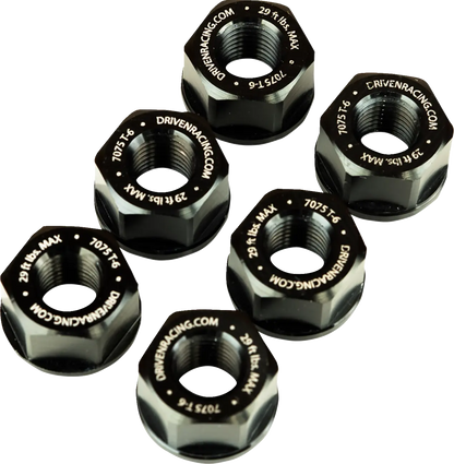 DRIVEN RACING Sprocket Nuts 10mm Aluminium Svarta bild 2 PMMEDIA:87c1847c30b2abf7
