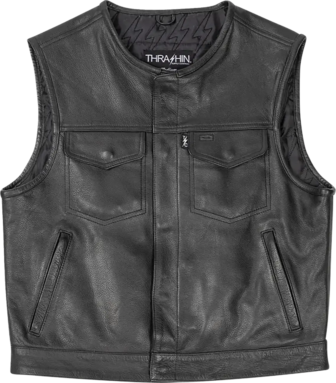 Thrashin Supply Co Encinal Leather Shorty Riding Vest Jacka textil herr bild 1 PMMEDIA:98224aae72f20000