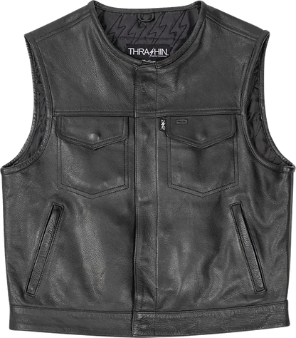 Thrashin Supply Co Encinal Leather Shorty Riding Vest Jacka textil herr bild 1 PMMEDIA:98224aae72f20000