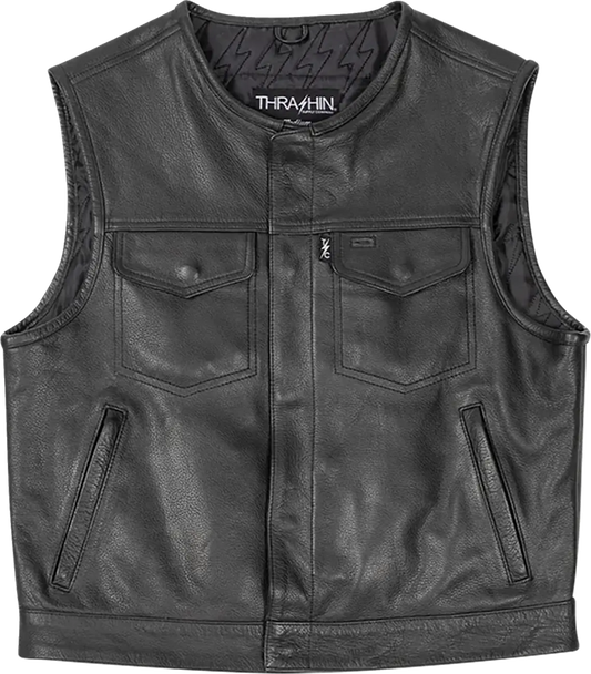 Thrashin Supply Co Encinal Leather Shorty Riding Vest Jacka textil herr bild 1 PMMEDIA:98224aae72f20000