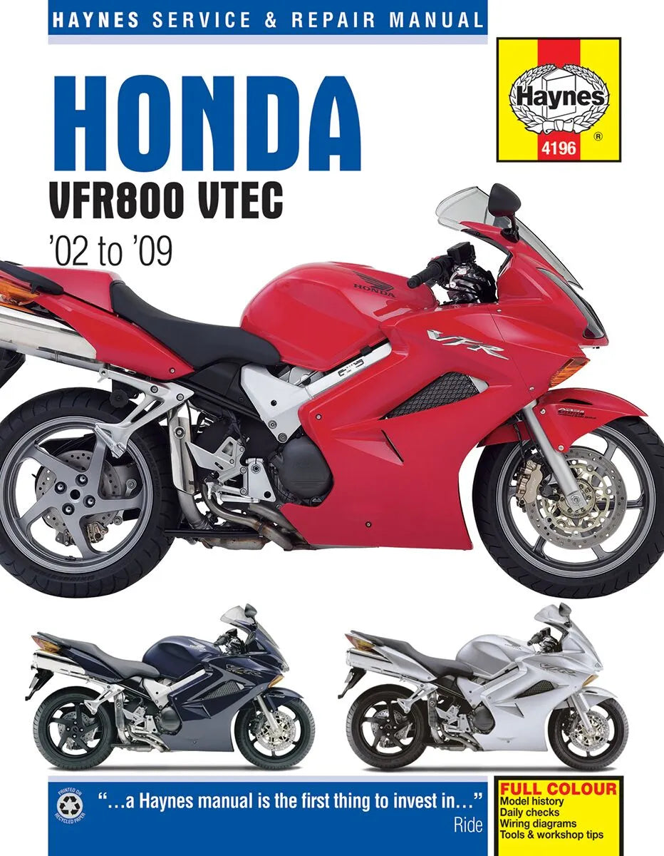 HAYNES Reparationsmanual för Honda VFR800 bild 1 PMMEDIA:65ada5cec161f3e0