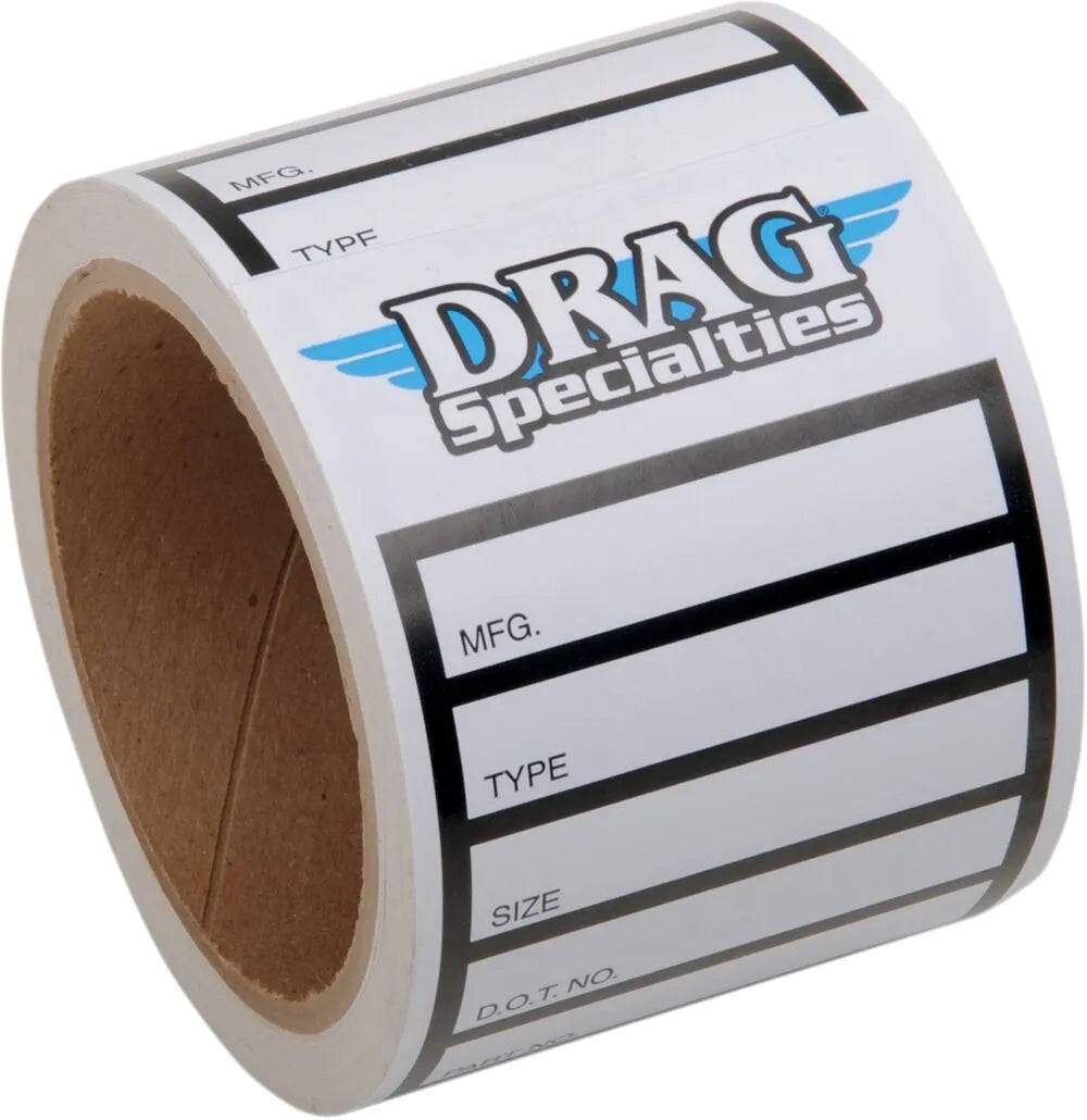 DRAG SPECIALTIES Tire Labels 100-pack bild 1 PMMEDIA:6e0b64545c3b8f38