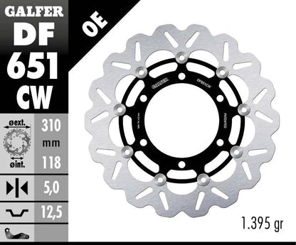 GALFER Bromsskiva Float Wave DF651CW bild 2 PMMEDIA:ec76f6f02a55b205