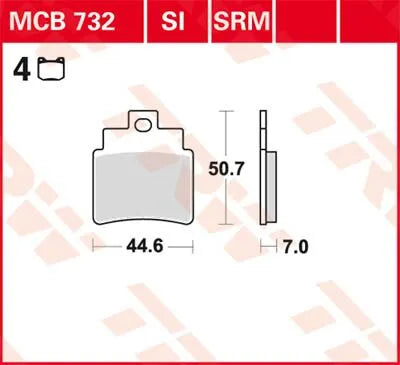 TRW Bromsbelägg MCB732 Sintermetall bild 1 PMMEDIA:b4b2c9363c356d28