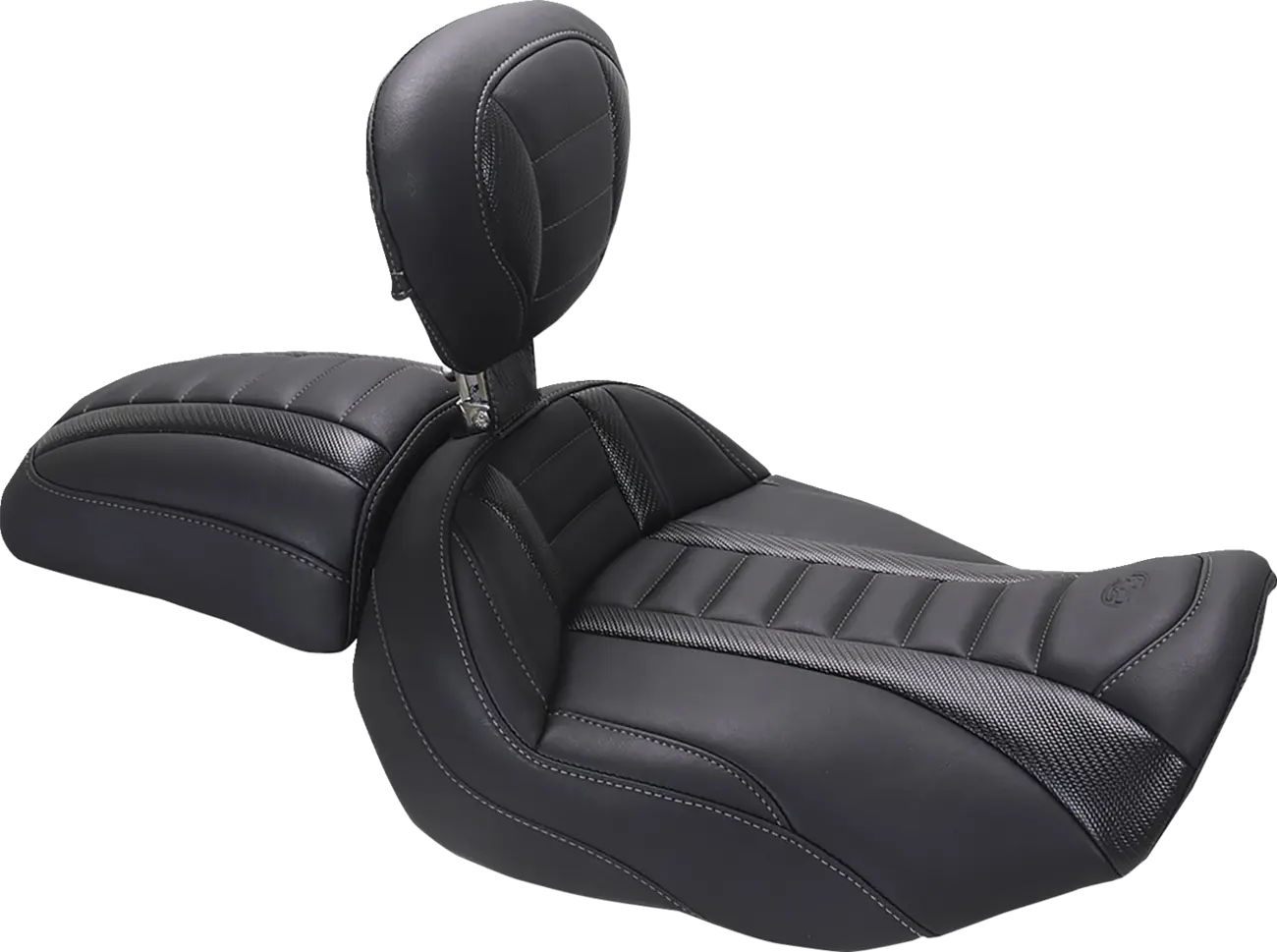 Mustang Deluxe Touring Solo Seat Sadlar Harley Touring bild 13 PMMEDIA:9d877762b19c0a5e