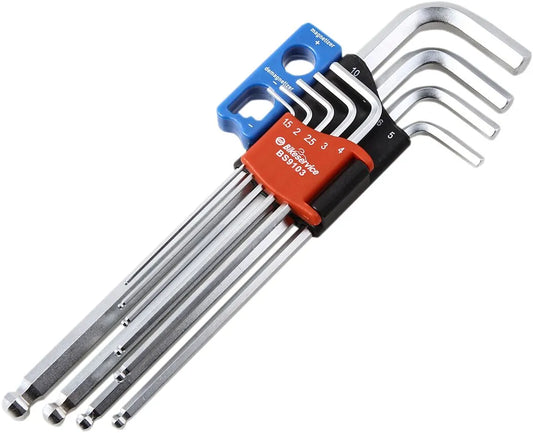 BIKESERVICE Extra Lång Magnetisk Insexnyckelset 9-delar bild 1 PMMEDIA:044d2403afd92096