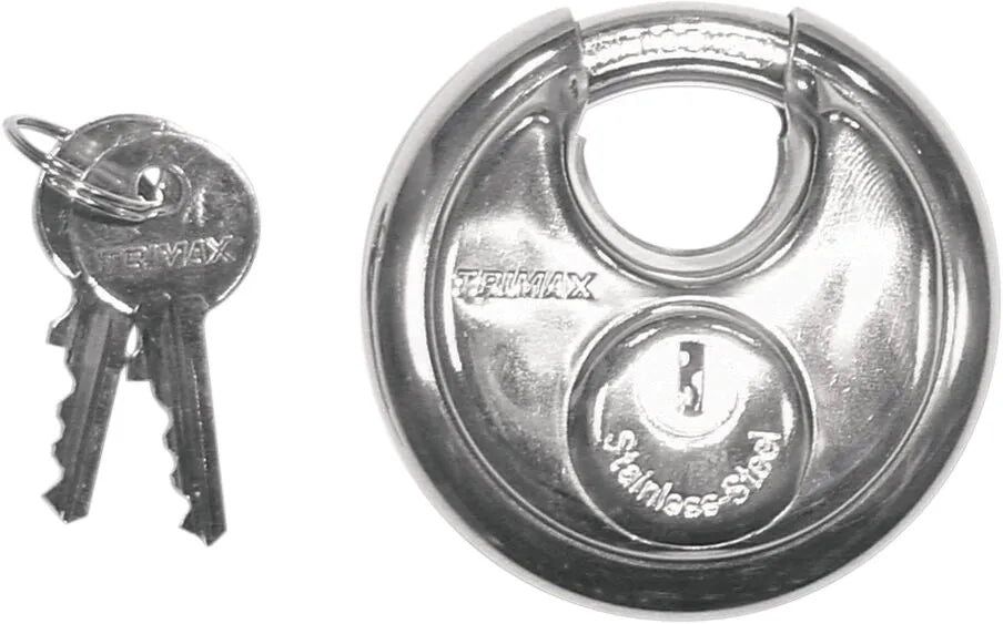 Trimax Stainless Steel Round Padlock Lås bild 2 PMMEDIA:e08a47fa3cf4bb8d
