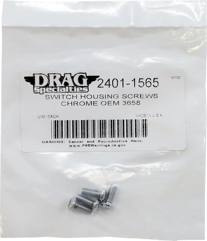 Drag Specialties Switch Housing Screw Kit Monteringssats fordonsanpassade bild 4 PMMEDIA:16b1ff82b5788d2e